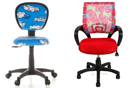 Bonitas sillas de estudio juvenil en alegres colores