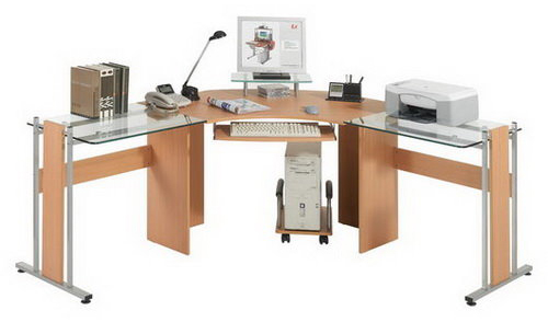 mesa en L ideal para organizar un escritorio