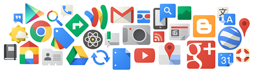 Logotipos productos oficinas de google